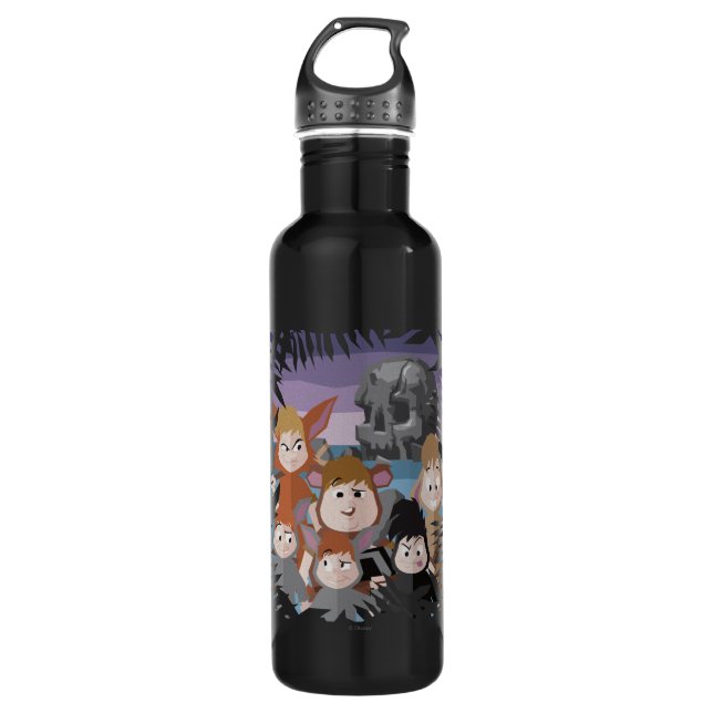 Peter Pan's Lost Boys At Skull Rock Water Bottle (Front)