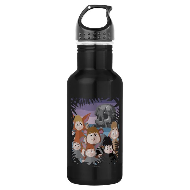 Peter Pan's Lost Boys At Skull Rock Water Bottle (Front)