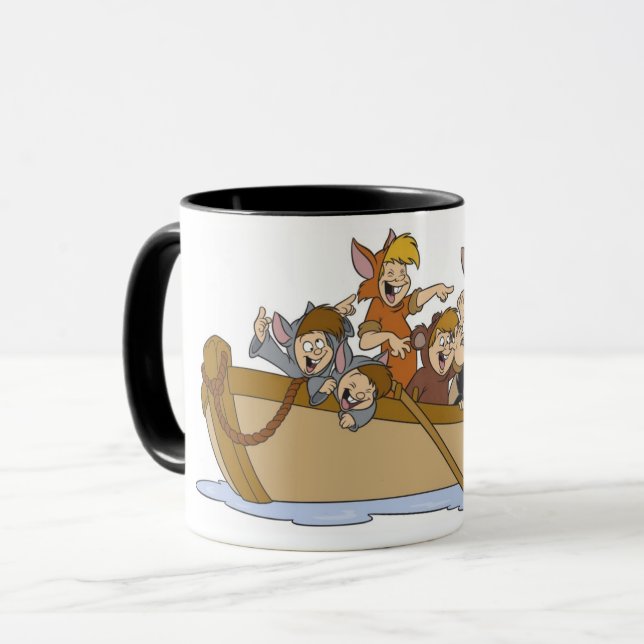 Peter Pan's Lost Boys in boat Disney Mug (Front Left)