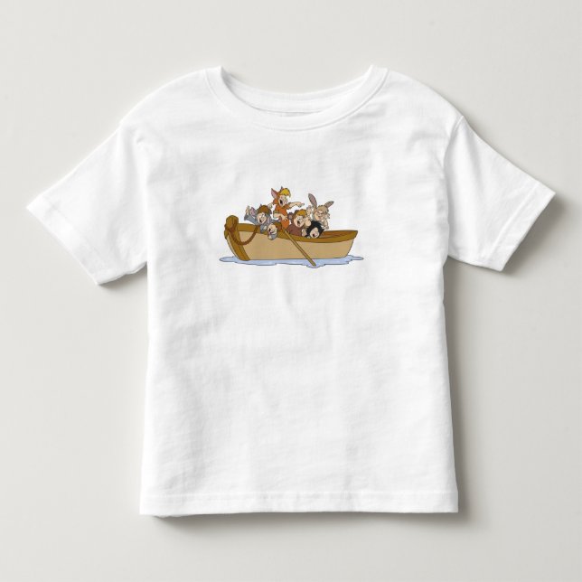 Peter Pan's Lost Boys in boat Disney Toddler T-shirt (Front)