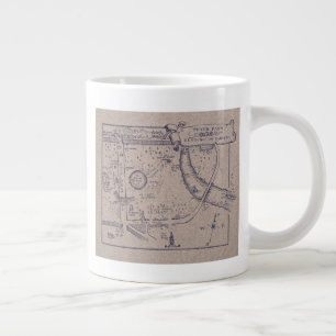 Peter Pan's Map of Kensington Gardens Giant Coffee Mug