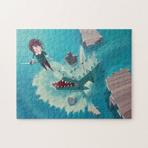 Peter Pans Narrow Escape Jigsaw Puzzle