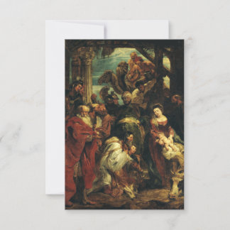 Peter Paul Rubens Adoration of the Magi Holy Card