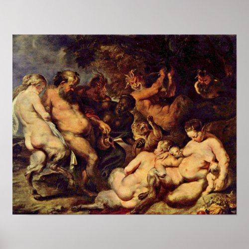 Peter Paul Rubens _ Bacchanal Poster