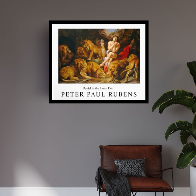 Peter Paul Rubens Daniel in the Lions' Den Framed Art (Peter Paul Rubens Daniel in the Lions' Den Framed Art)