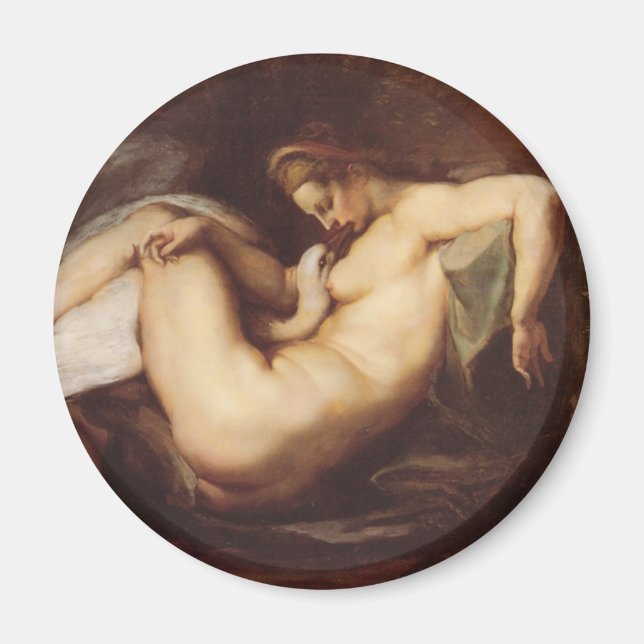 Peter Paul Rubens - Leda and the Swan Magnet (Front)