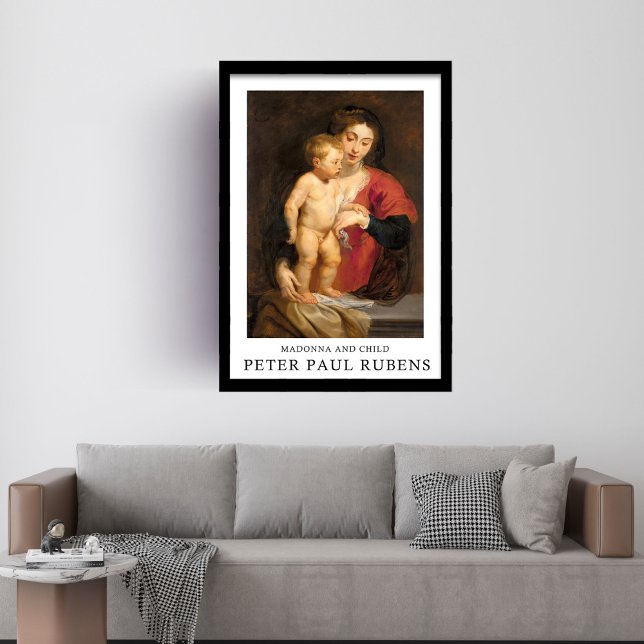 Peter Paul Rubens Madonna and Child  Framed Art (Peter Paul Rubens Madonna and Child Framed Art)