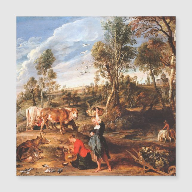 Peter Paul Rubens Milkmaids with Cattle in a Lands (Front)