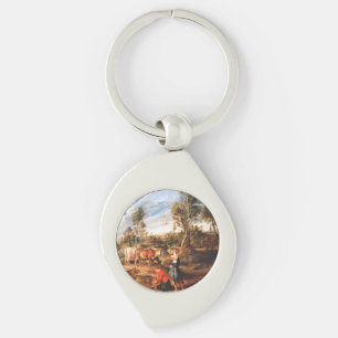 Peter Paul Rubens Milkmaids with Cattle in a Lands Keychain