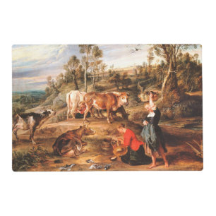 Peter Paul Rubens Milkmaids with Cattle in a Lands Placemat