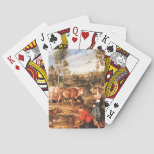 Peter Paul Rubens Milkmaids with Cattle in a Lands Poker Cards