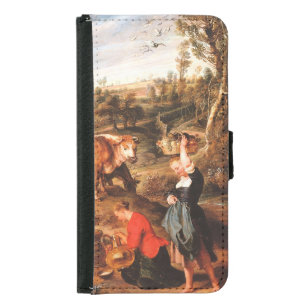 Peter Paul Rubens Milkmaids with Cattle in a Lands Samsung Galaxy S5 Wallet Case