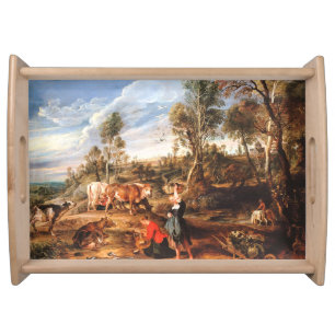 Peter Paul Rubens Milkmaids with Cattle in a Lands Serving Tray