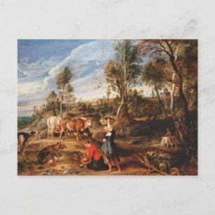Peter Paul Rubens - Milkmaids with Cattle Postcard