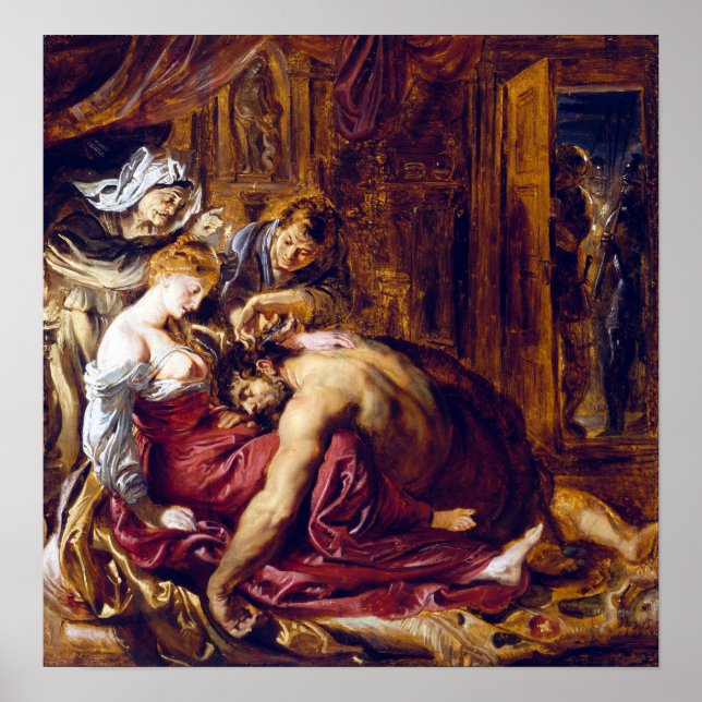 Peter Paul Rubens Samson and Delilah Poster (Front)