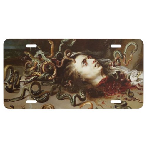 Peter Paul Rubens _ The Head Of Medusa _ Baroque P License Plate