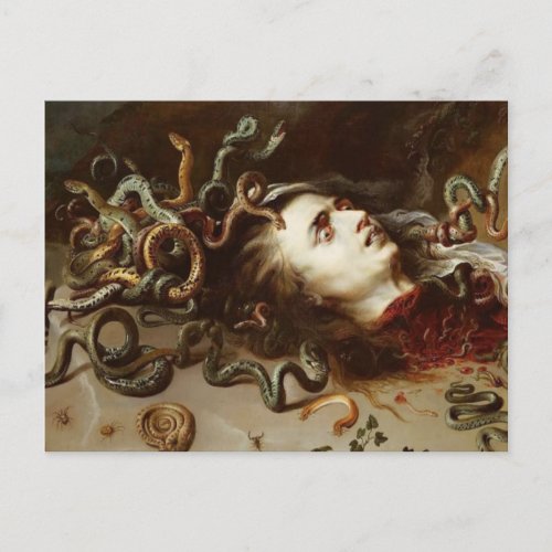 Peter Paul Rubens _ The Head Of Medusa _ Baroque P Postcard