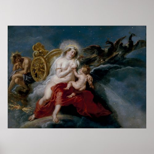 Peter Paul Rubens  The Origin of the Milky Way Poster