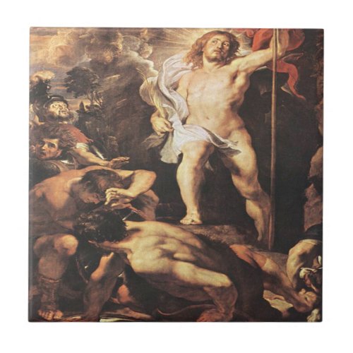 Peter Paul Rubens _ The Resurrection Of Christ Ceramic Tile