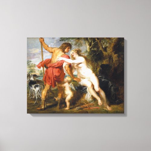 Peter Paul Rubens Venus and Adonis Canvas Print