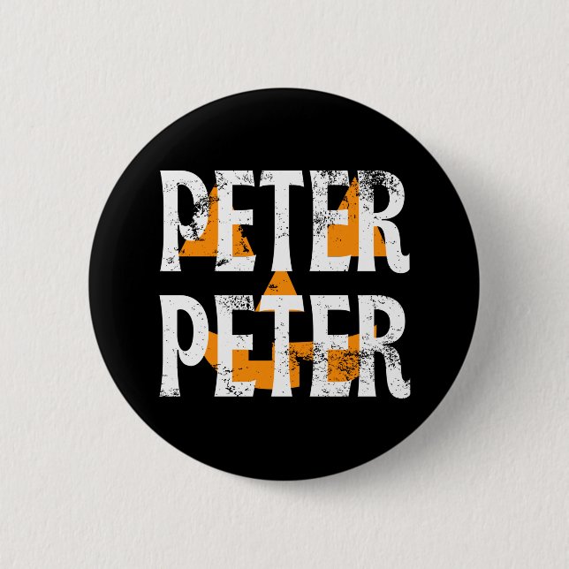 Peter Peter Fall Season Pumpkin Button (Front)