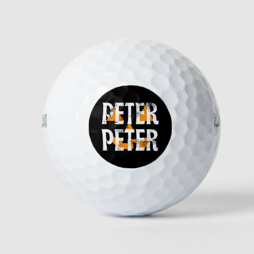 Peter Peter Fall Season Pumpkin Golf Balls