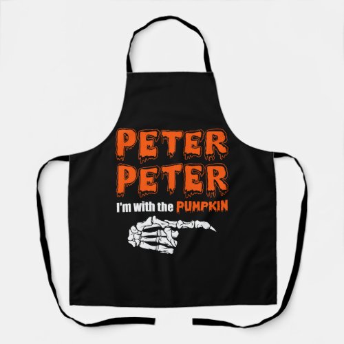 Peter Peter Im With The Pumpkin Halloween Apron