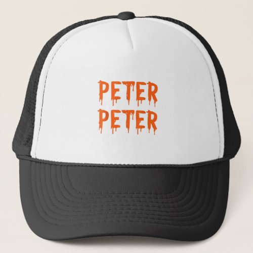 Peter Peter Pumpkin Eater Couples Halloween Costum Trucker Hat