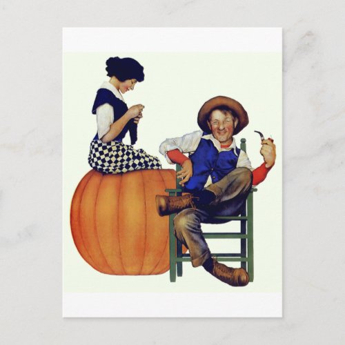 PETER PETER PUMPKIN EATER _ HAD A WIFE  POSTCARD