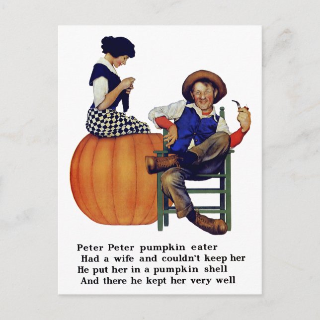 PETER PETER PUMPKIN EATER POSTCARD (Front)
