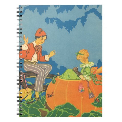 Peter Peter Pumpkin Eater Vintage Nursery Rhyme Notebook