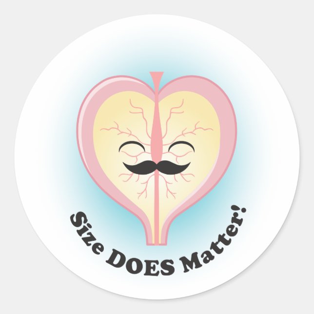 Peter Prostate "Size DOES Matter!" Stickers (Front)