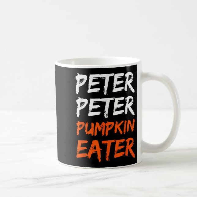 Peter Pumpkin Costume Eater Halloween  Coffee Mug (Right)
