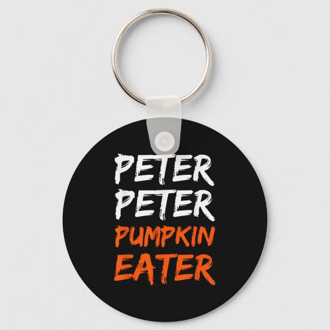 Peter Pumpkin Costume Eater Halloween  Keychain (Front)