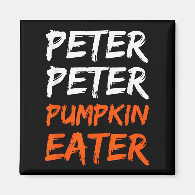 Peter Pumpkin Costume Eater Halloween  Magnet (Front)