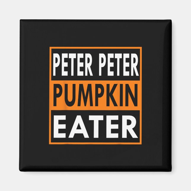 Peter Pumpkin Eater Costume For Couples - Matching Magnet (Front)