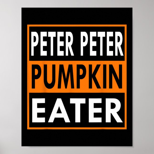 Peter Pumpkin Eater Costume for Couples - Matching Poster (Front)