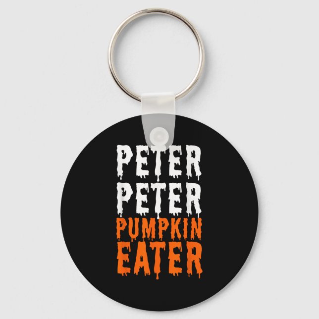 Peter Pumpkin Eater Halloween Costume Couple Men  Keychain (Front)