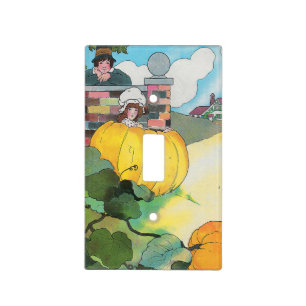 Peter Pumpkin-Eater Mother Goose Nursery Rhyme Light Switch Cover