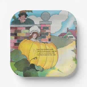 Peter Pumpkin-Eater Mother Goose Nursery Rhyme Paper Plates