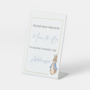 Peter Rabbit Addresse Pedestal Sign
