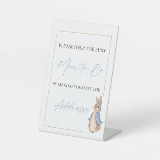 Peter Rabbit Addresse Pedestal Sign