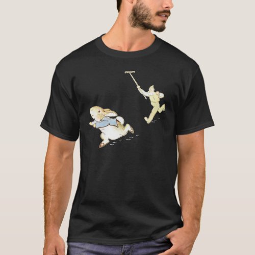 Peter Rabbit Adventure Chased by Mr McGregor Clas T_Shirt