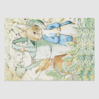 Peter Rabbit and bird Tissue Paper