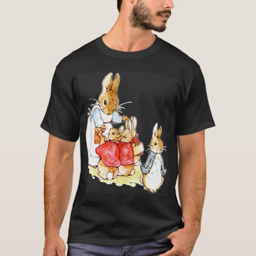 Peter Rabbit and Family     png T_Shirt