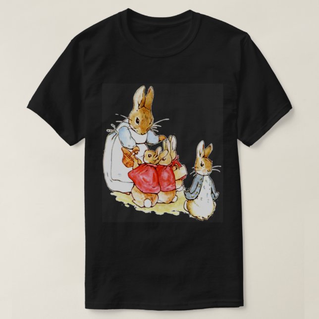 Peter Rabbit and Family  .   T-Shirt (Design Front)