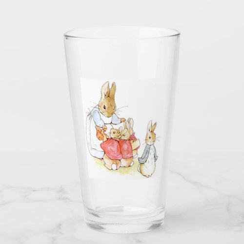 Peter Rabbit and his Sisters by Beatrix Potter Glass