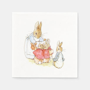 Peter Rabbit and his Sisters (by Beatrix Potter) Napkins