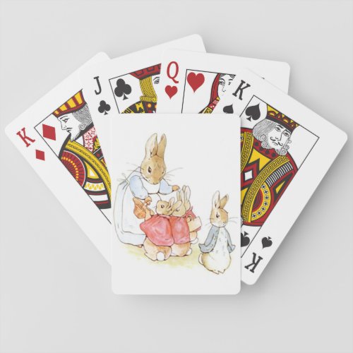 Peter Rabbit and his Sisters by Beatrix Potter Playing Cards