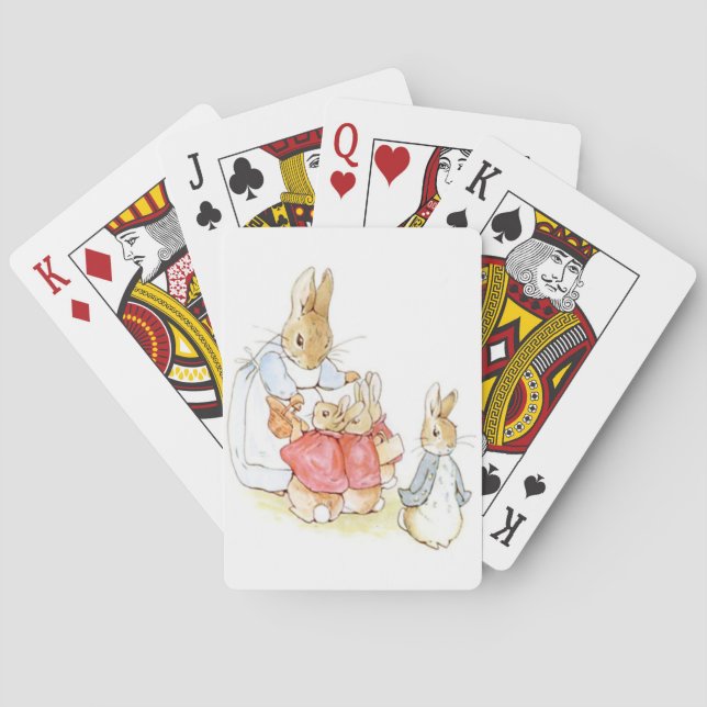 Peter Rabbit and his Sisters (by Beatrix Potter) Poker Cards (Back)